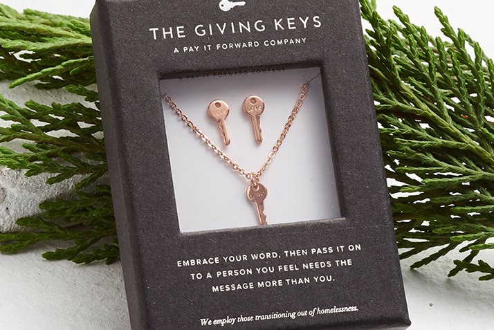 Necklace with 3 keys