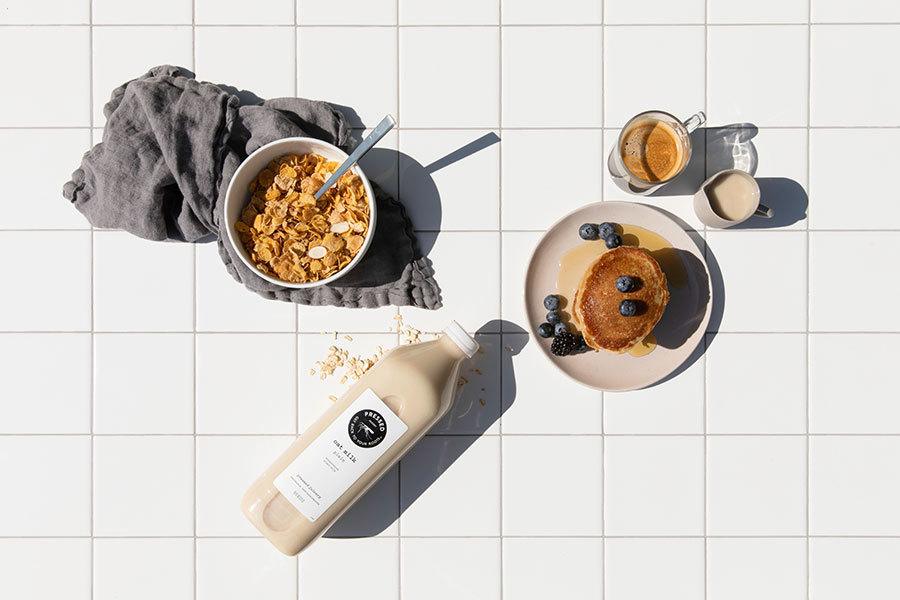 IGTV Oat Milk Pancakes with Pressed Juicery