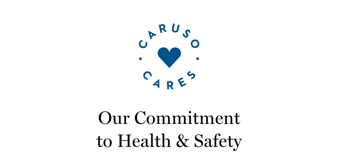 Caruso Cares Logo in blue