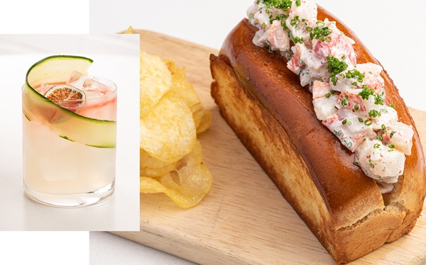 delightful dining options. Bread with potato salad and chips