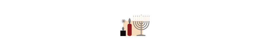 menorah and candles button