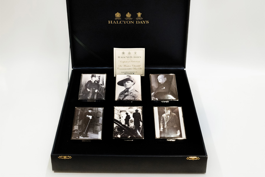 Halcyon Days’ Churchill Collection at Lucy Zahran & Co.