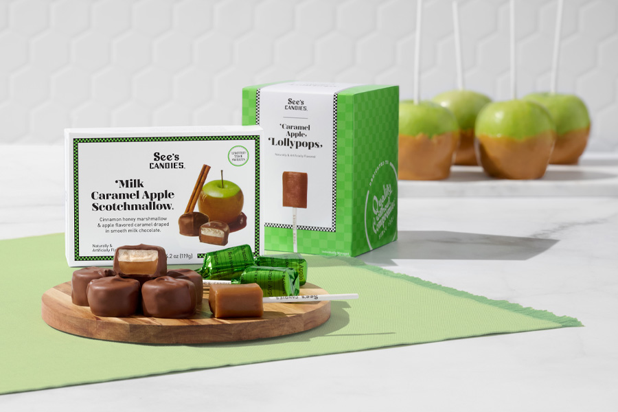 Caramel Apple Flavors Return at See’s Candies